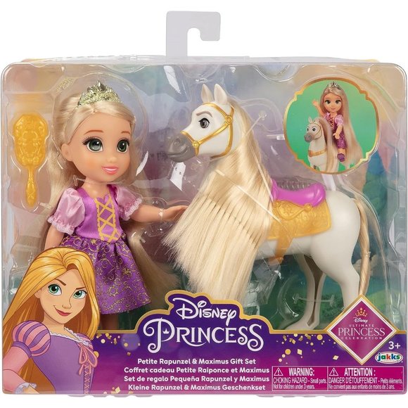 Disney Princess Rapunzel Doll & Maximus Petite Gift Set - Picture 1 of 9